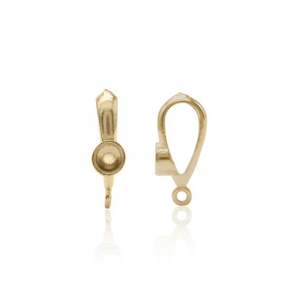 Bail with Bezel Accent and Jump Ring (9.25 mm - 13.50 mm)