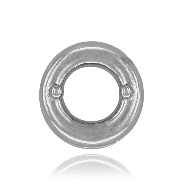 Round Bezels With Two Prongs in Sterling Silver (4.00 mm - 5.75 mm)