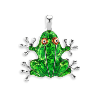 Frog Charm in Sterling Silver (38 x 35mm)