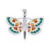 Butterfly Charm in Sterling Silver (30 x 39mm)