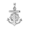 Sterling Silver Mariner Anchor Crucifix and Cross Pendant (23 x 16 mm)