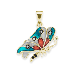 Butterfly Charm in Sterling Silver (27 x 23mm)