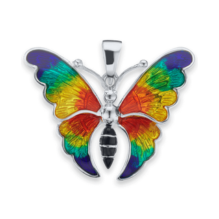 Butterfly Charm in Sterling Silver (24 x 31mm)