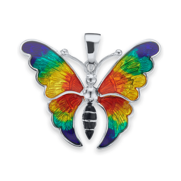 Butterfly Charm in Sterling Silver (24 x 31mm)