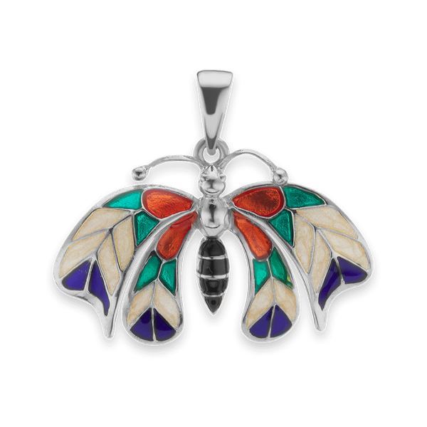 Butterfly Charm in Sterling Silver (25 x 31mm)