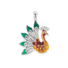 Peacock Charm (41 x 29mm)