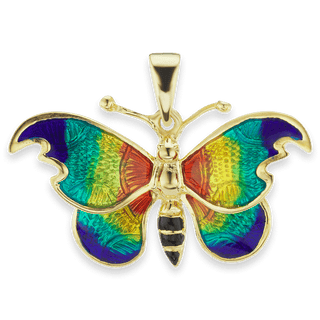 Butterfly Charm in Sterling Silver (23 x 22mm)