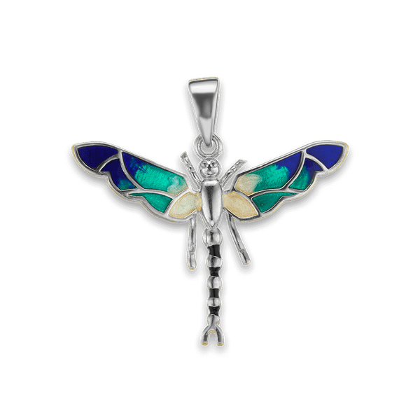 Dragonfly Charm in Sterling Silver (28 x 30mm)