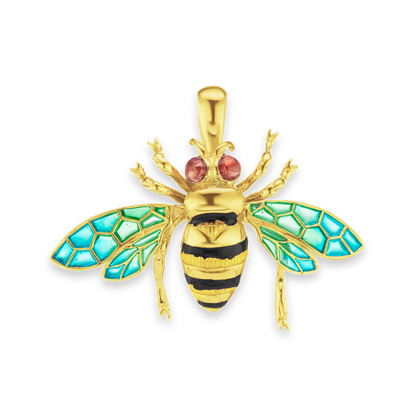 Fancy Bee Charm (30 x 41mm)