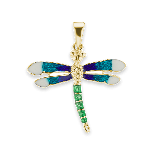 Dragonfly Charm in Sterling Silver (36 x 33mm)