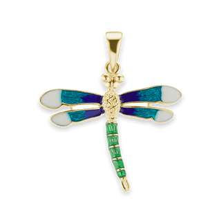 Dragonfly Charm in Sterling Silver (36 x 33mm)