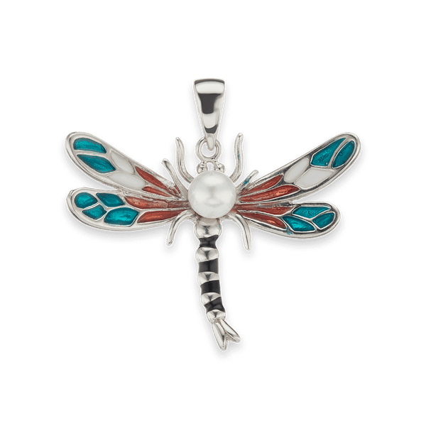 Dragonfly Charm in Sterling Silver (30 x 31mm)