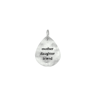 Mother Daughter Friend in Sterling Silver (21 x 15mm)