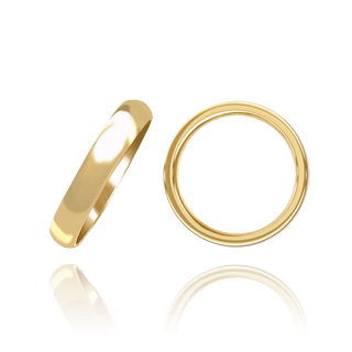 14K Yellow Gold Comfort Fit Wedding Bands (2.0 mm - 8.0 mm)
