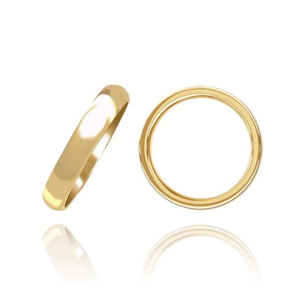 14K Yellow Gold Comfort Fit Wedding Bands (2.0 mm - 8.0 mm)