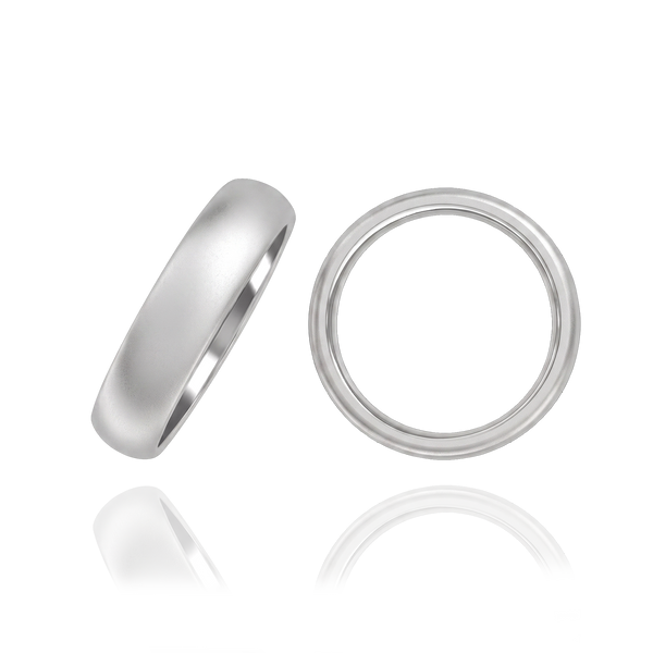 Sterling Silver Comfort Fit Wedding Bands (2.0 mm - 8.0 mm)