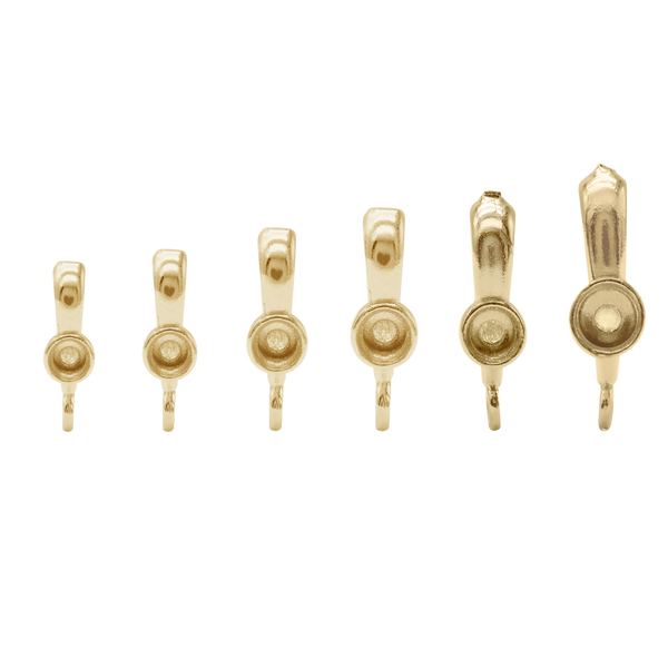 Bail with Bezel Accent and Jump Ring (9.25 mm - 13.50 mm)