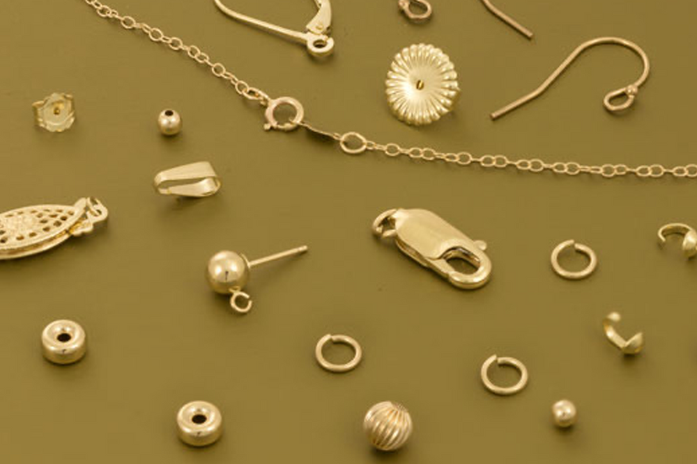 Sterling silver findings online sale Fish hooks Earrings 18Kt Gold