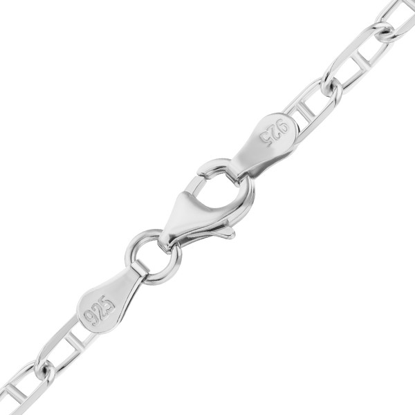 Finished Anchor Bracelet in Sterling Silver (3.00 mm - 3.60 mm)