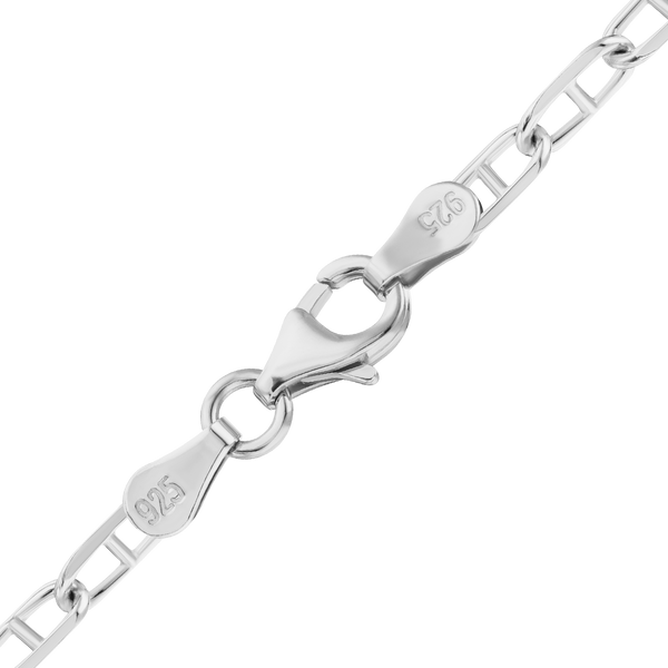 Finished Anchor Anklet in Sterling Silver (3.00 mm - 3.60 mm)