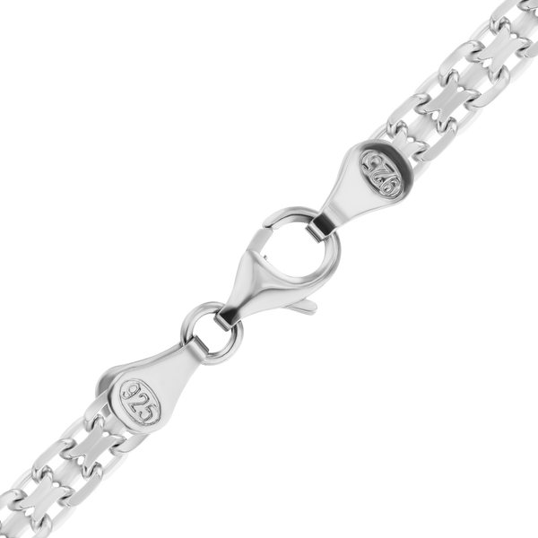 Finished Classic Bizmark Bracelet in Sterling Silver (2.20 mm - 5.60 mm)