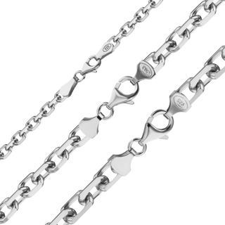 Finished Diamond Cut Cable Bracelet in Sterling Silver (4.20 mm - 7.50 mm)