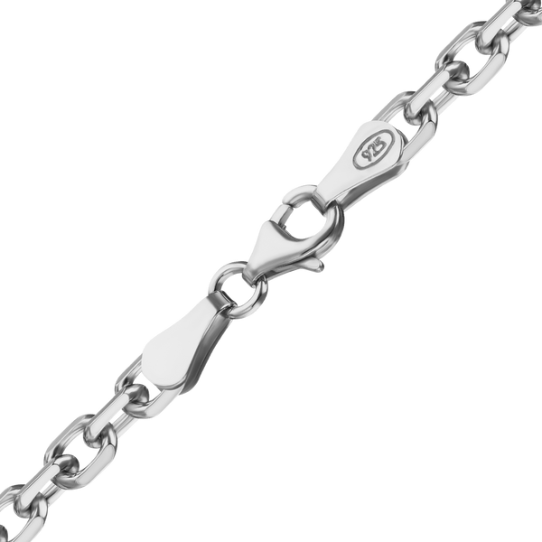 Finished Diamond Cut Cable Anklet in Sterling Silver (4.20 mm - 7.50 mm)