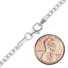 Finished Domed Rolo Bracelet in Sterling Silver (3.00 mm)