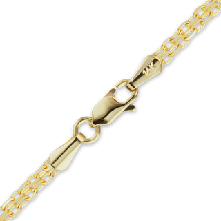 Finished Bizmark Bracelet in 14K Yellow Gold (2.30 mm - 5.80 mm)