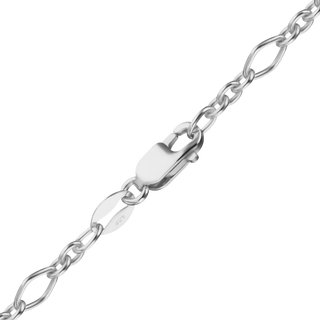 Finished Fancy Cable Anklet in Sterling Silver (3.60 mm)