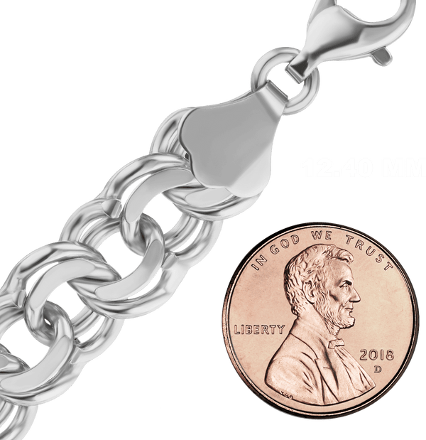 Finished Garibaldi Bracelet in Sterling Silver (4.40 mm - 12.40 mm)