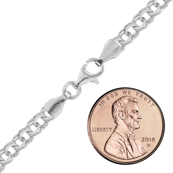 Finished Garibaldi Bracelet in Sterling Silver (4.40 mm - 12.40 mm)