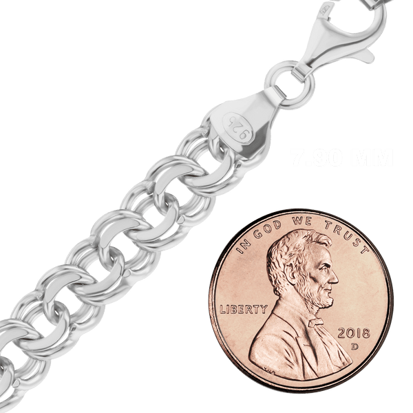 Finished Garibaldi Necklace in Sterling Silver (4.40 mm - 12.40 mm)