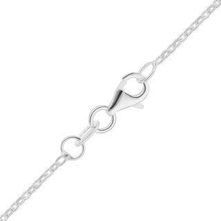 Finished Light Flat Cable Necklace in Sterling Silver (1.40 mm)