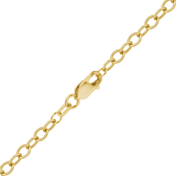Finished Light Round Cable Anklet in 14K Yellow Gold (1.00 mm - 6.80 mm)