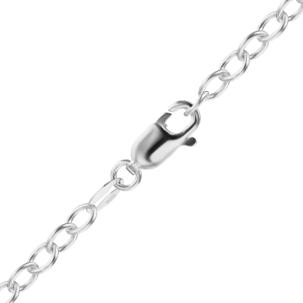 Finished Light Round Cable Bracelet in Sterling Silver (6.30 mm - 7.30 mm)