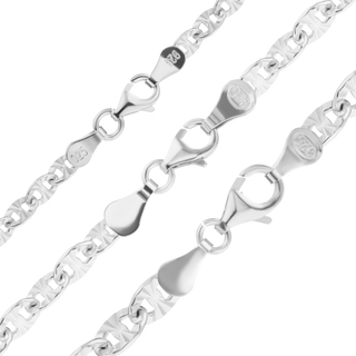 Finished Mariner Cable Bracelet in Sterling Silver (3.80 mm - 6.10 mm)