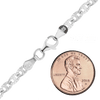 Finished Mariner Cable Bracelet in Sterling Silver (3.80 mm - 6.10 mm)