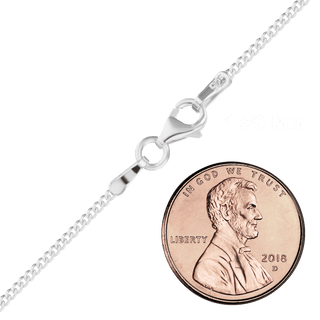 Finished Classic Curb Necklace in Sterling Silver (1.50 mm - 11.00 mm)