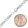 Finished Classic Curb Necklace in Sterling Silver (1.50 mm - 10.30 mm)