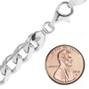 Finished Classic Curb Necklace in Sterling Silver (1.50 mm - 11.00 mm)