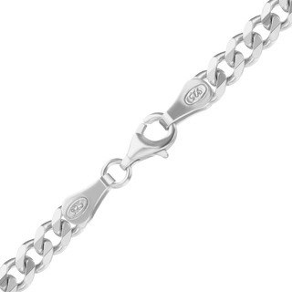 Finished Classic Curb Necklace in Sterling Silver (1.50 mm - 10.30 mm)