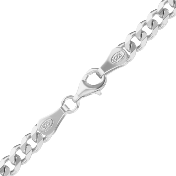 Finished Classic Curb Necklace in Sterling Silver (1.50 mm - 10.30 mm)