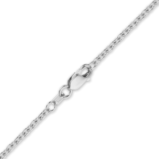 Finished Medium Round Cable Bracelet in 14K White Gold (1.05 mm - 3.25 mm)