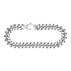 Finished Men's Cuban Curb Bracelet in Sterling Silver Rhodium Finish (7.30 mm - 20.00 mm)