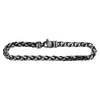 Finished Men's Classic Wheat Bracelet in Sterling Silver Black Ruthenium Finish (4.00 mm - 9.20 mm)