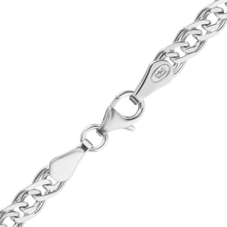 Finished Nonna Anklet in Sterling Silver (3.40 mm - 6.30 mm)