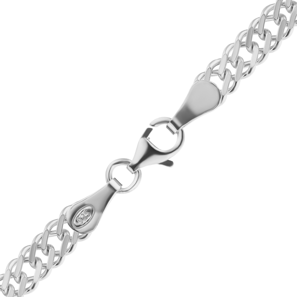 Finished Rambo Anklet in Sterling Silver (3.50 mm - 4.60 mm)