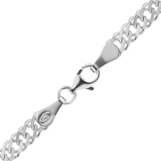 Finished Rambo Anklet in Sterling Silver (3.50 mm - 4.60 mm)