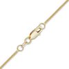 Finished Round Snake Anklet in 18K Yellow Gold (1.00 mm - 1.95 mm)